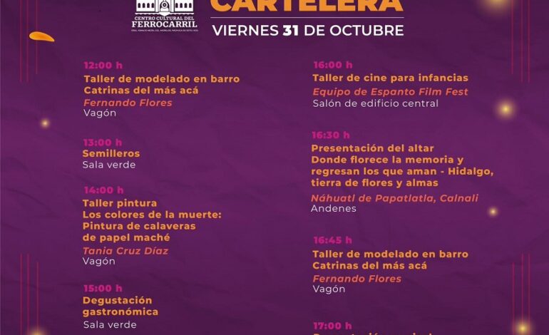 El Centro Cultural del Ferrocarril celebra el Día de Muertos