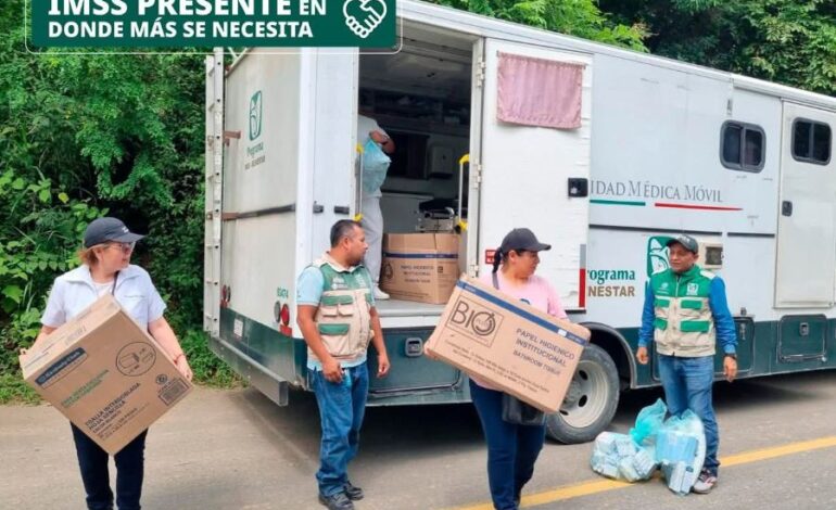 Refuerza IMSS Hidalgo Atención Médica Ante Contingencia Por Lluvias
