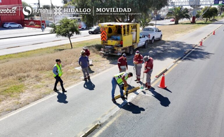 Rehabilitarán Carril Confinado del Tuzobús, Instalarán 6 Mil 18 Bolardos y 2 Mil 762 Balizas de Norte a Sur y Viceversa.