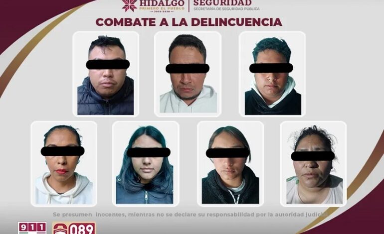 Caen Siete Integrantes de “Los Aldos” en Tulancingo