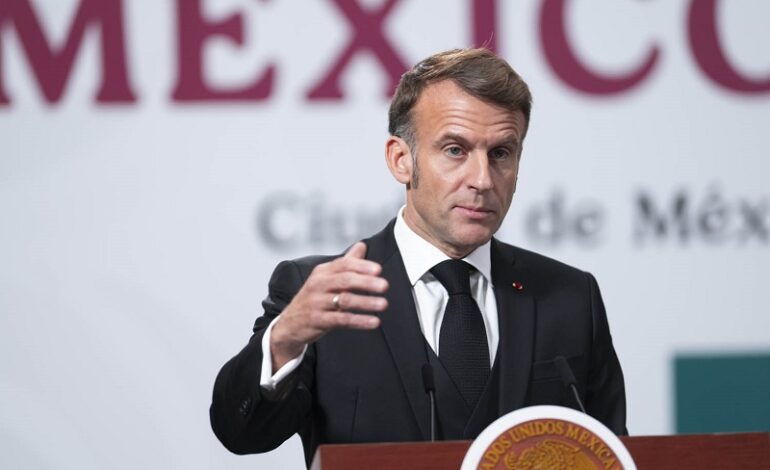Macron llama desde México a Unir Esfuerzos Internacionales Contra El Narcotráfico, Con Respeto a La Soberanía.