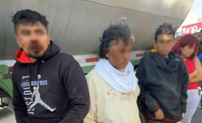 Vecinos de la Estancia, Municipio de Actopan, Golpean y Retienen a Presunta Banda de Delincuentes Que Intentaba Asaltar Gasolinera