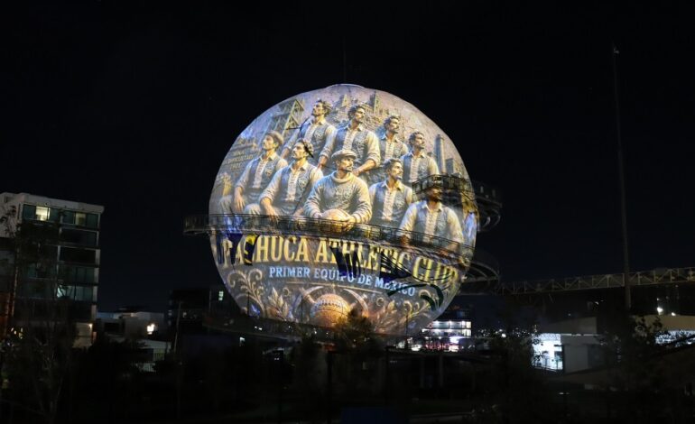 El Salón de la Fama es escenario del videomapping “Pachuca: viento, futbol y corazón de plata”