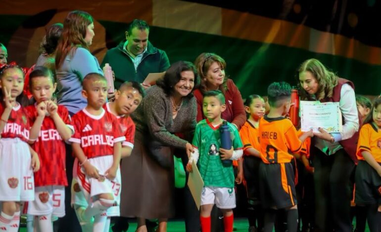 Con celebración futbolera, DIF Hidalgo clausura el ciclo escolar 2025-2026 de los Centros de Atención Infantil (CAI)