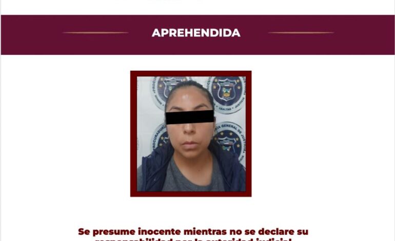 PGJEH aprehende en Pachuca a mujer requerida por la FGJCDMX por robo agravado