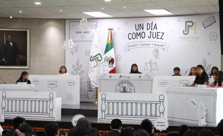 Poder Judicial Acerca Cultura Jurídica a Niñas y Niños de Hidalgo
