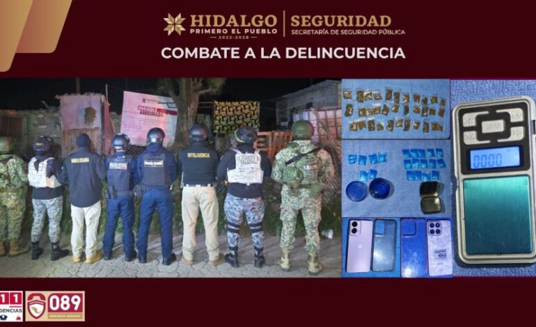 SSPH Desmantela Punto de Narcomenudeo en Tizayuca
